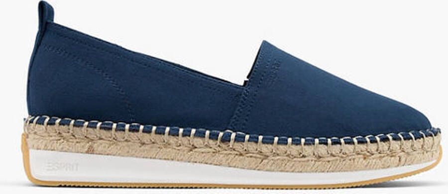 Esprit Blauwe platform espadrille