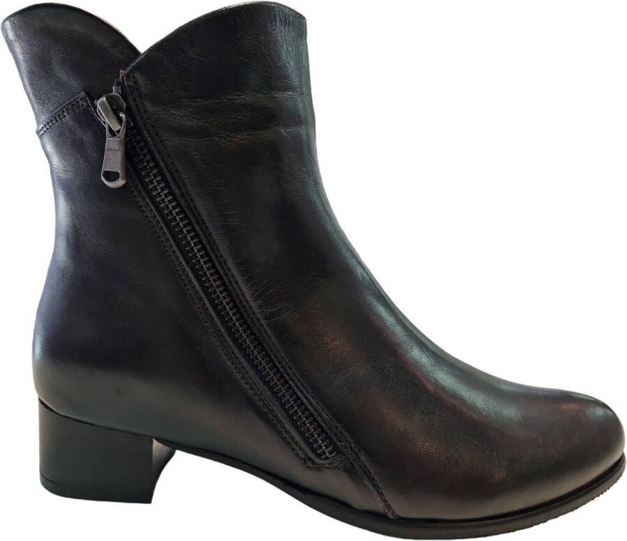 Everybody Barocoria Enkellaarsjes Enkelboots met rits Dames Zwart