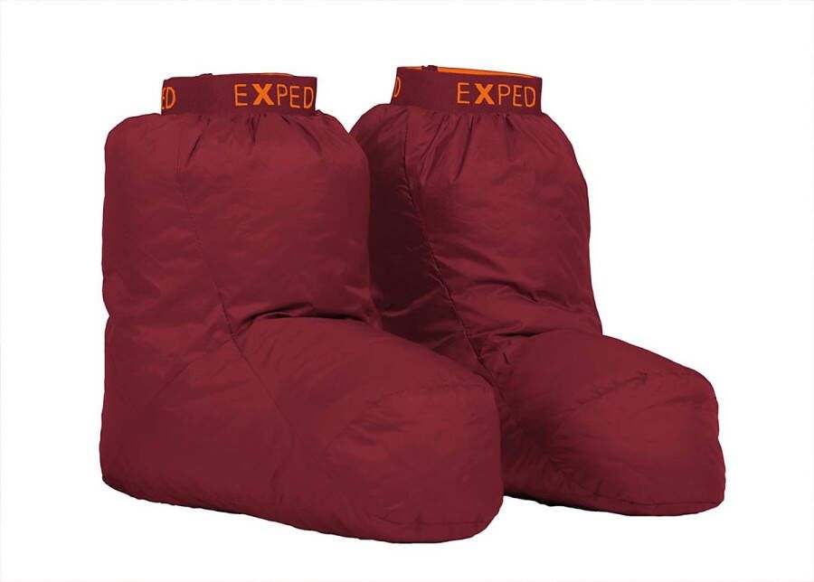 Exped Down Sock Pantoffels maat L rood