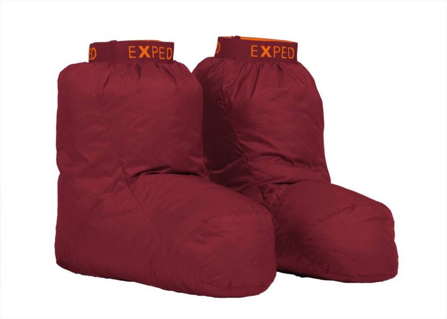 Exped Down Sock Pantoffels maat S rood