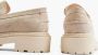 5th avenue Beige leren chunky loafer - Thumbnail 7