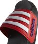 Adidas Perfor ce Adilette Shower badslippers zwart wit rood Rubber 35 - Thumbnail 9