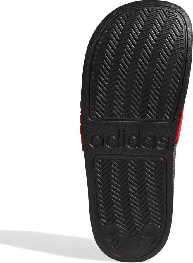Adidas Perfor ce Adilette Shower badslippers zwart wit rood Rubber 33 - Foto 13