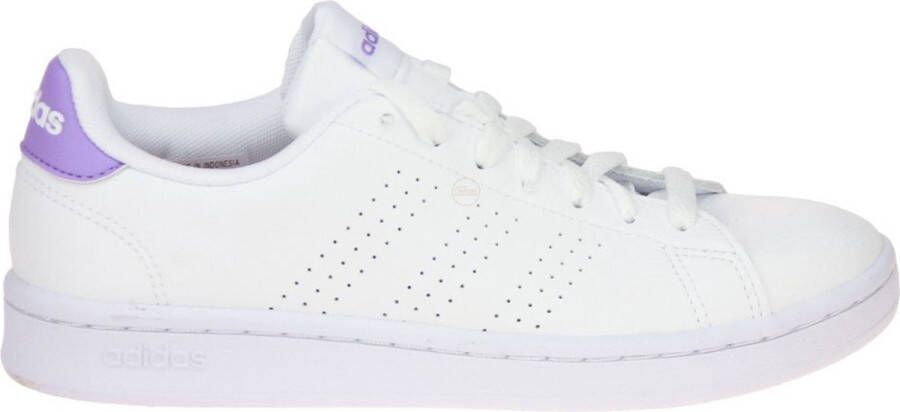 adidas Advantage Wit-Lila Sneaker