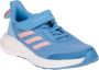 Adidas FortaRun EL K Blauw-Roze Sportschoen - Thumbnail 4