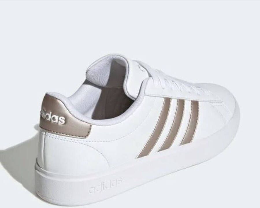 adidas GRAND COURT 2.0.FTWWHT PLAMET PLAME sneakers dames wit