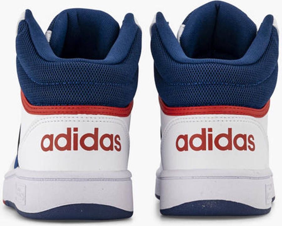 adidas Hoops 3 kinder sneakers wit blauw Uitneembare zool