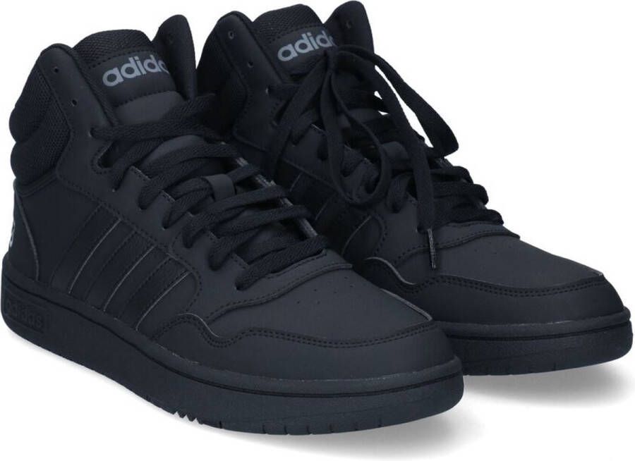 adidas Hoops 3.0 Mid Heren Sneakers Core Black Core Black Grey Six