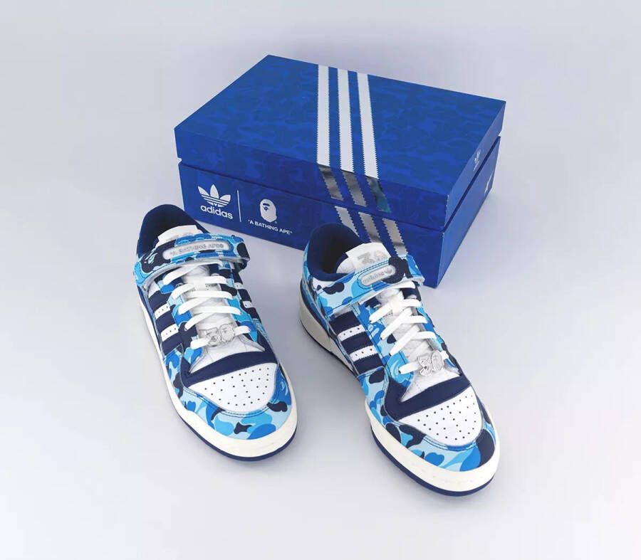 adidas Originals Forum 84 BAPE Low Schoenen Heren Wit