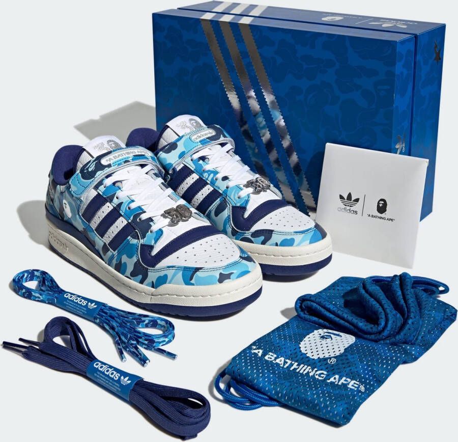 adidas Originals Forum 84 BAPE Low Schoenen Heren Wit