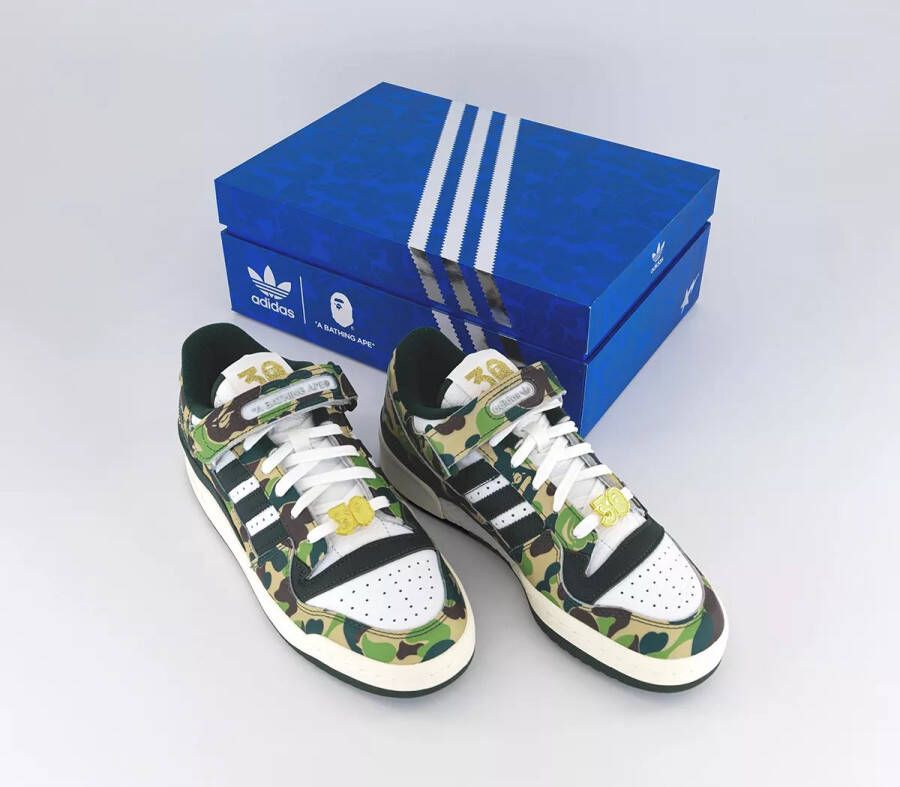 adidas Originals Forum 84 BAPE Low Schoenen Unisex Wit