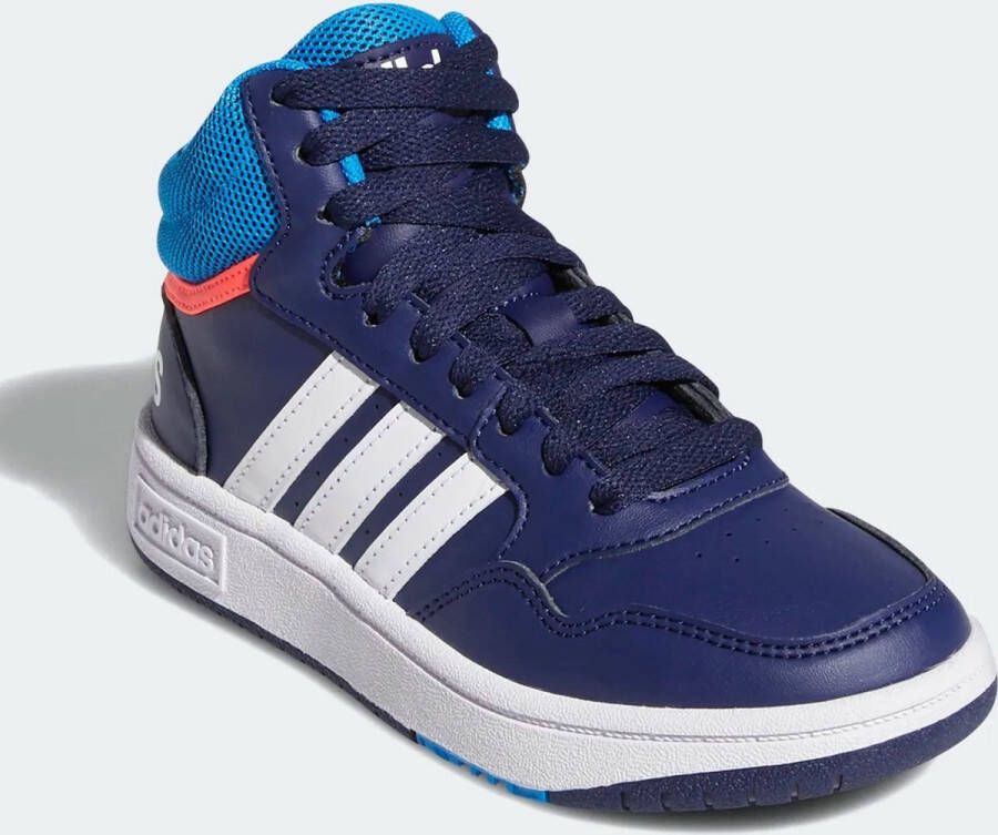 adidas Performance Hoops Mid Schoenen Kinderen Blauw