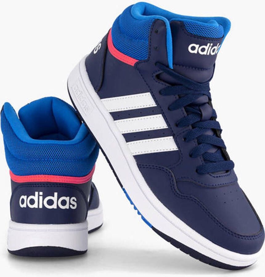 adidas Performance Hoops Mid Schoenen Kinderen Blauw