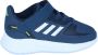 Adidas Performance Runfalcon 2.0 Classic hardloopschoenen donkerblauw wit kids - Thumbnail 6