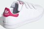 Adidas Originals Stan Smith sneakers wit roze Meisjes Gerecycled polyester (duurzaam) 34 - Thumbnail 10