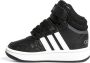 Adidas Sportswear Hoop Mid sneakers zwart wit grijs Imitatieleer 19 - Thumbnail 8