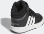 Adidas Sportswear Hoop Mid sneakers zwart wit grijs Imitatieleer 19 - Thumbnail 9