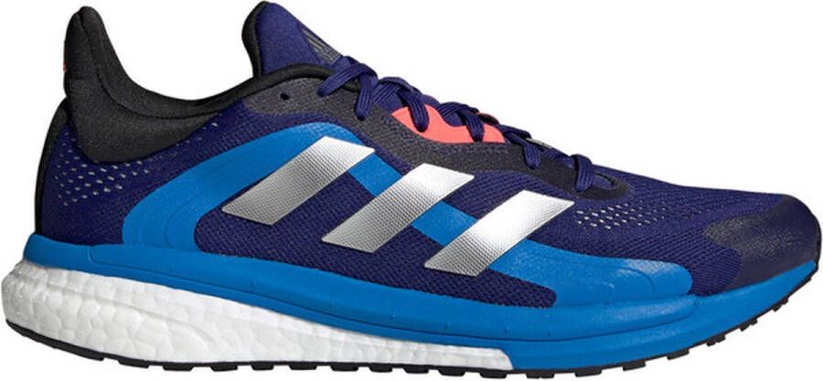 adidas Solar Glide 4 ST Heren Sportschoenen Hardlopen Weg blauw zilver