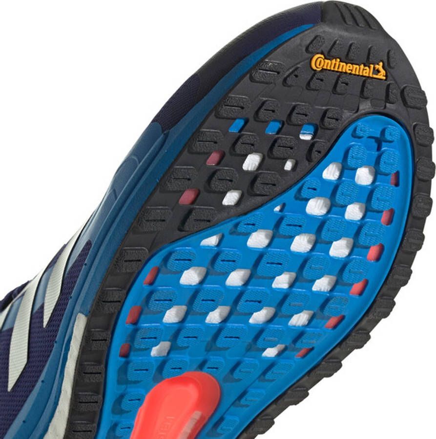 adidas Solar Glide 4 ST Heren Sportschoenen Hardlopen Weg blauw zilver