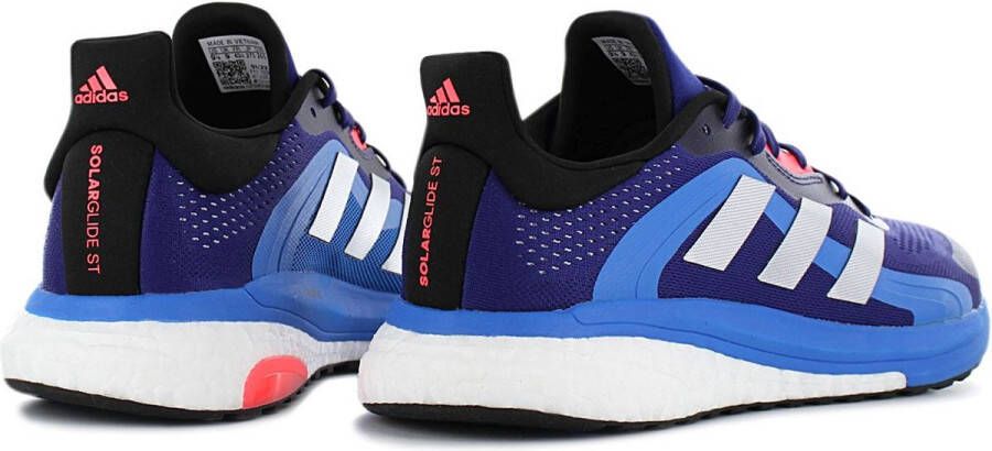 adidas Solar Glide 4 ST Heren Sportschoenen Hardlopen Weg blauw zilver