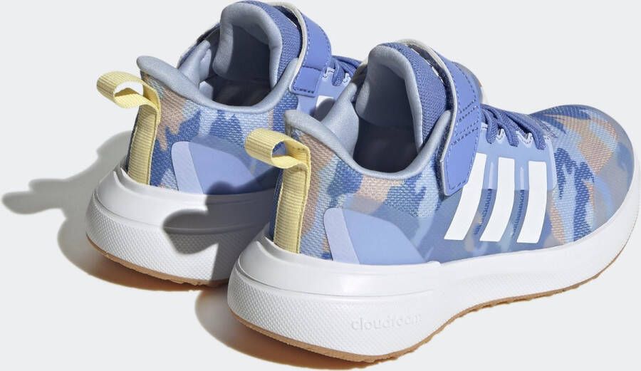 adidas Sportswear FortaRun 2.0 Cloudfoam Schoenen met Elastische Veters en Klittenband Kinderen Blauw