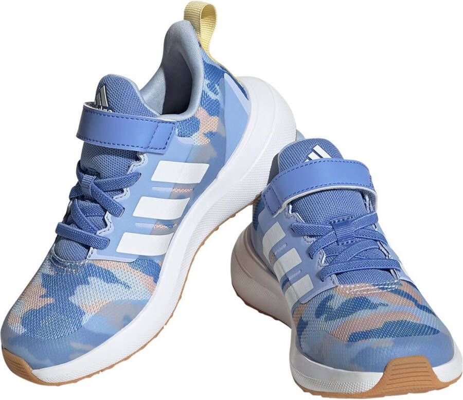 adidas Sportswear FortaRun 2.0 Cloudfoam Schoenen met Elastische Veters en Klittenband Kinderen Blauw