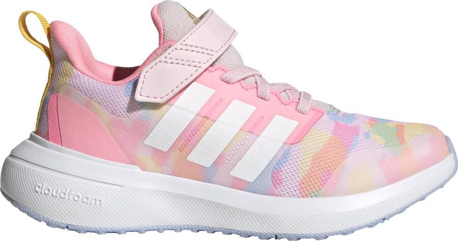 adidas Sportswear FortaRun 2.0 Cloudfoam Schoenen met Elastische Veters en Klittenband Kinderen Roze