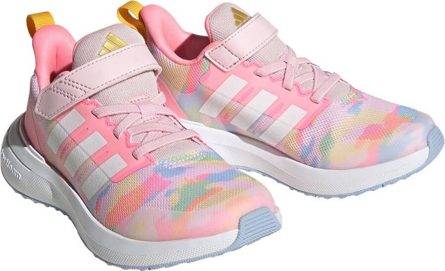 adidas Sportswear FortaRun 2.0 Cloudfoam Schoenen met Elastische Veters en Klittenband Kinderen Roze