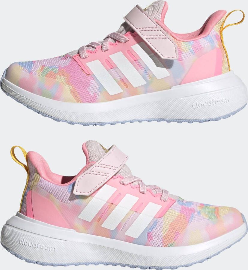 adidas Sportswear FortaRun 2.0 Cloudfoam Schoenen met Elastische Veters en Klittenband Kinderen Roze