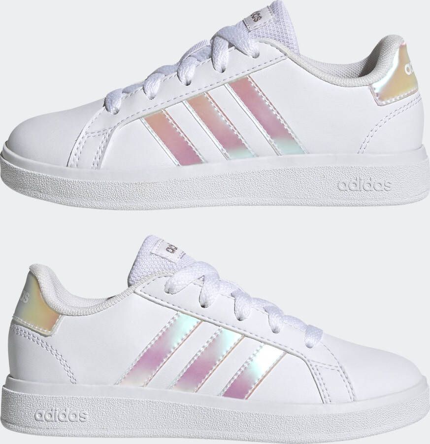 adidas Sportswear Grand Court Lifestyle Lace Tennisschoenen Kinderen Wit