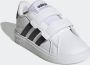 Adidas Sportswear Grand Court 2.0 sneakers wit matzilver Imitatieleer 20 - Thumbnail 8