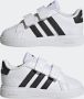 Adidas Sportswear Grand Court 2.0 sneakers wit matzilver Imitatieleer 20 - Thumbnail 10