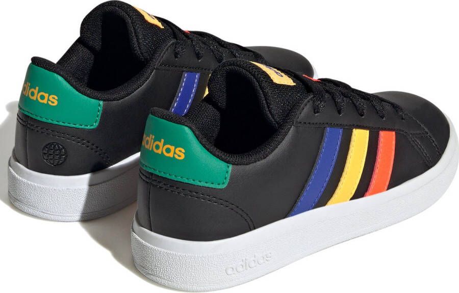 adidas Sportswear Grand Court Lifestyle Tennis Lace-Up Schoenen Kinderen Zwart