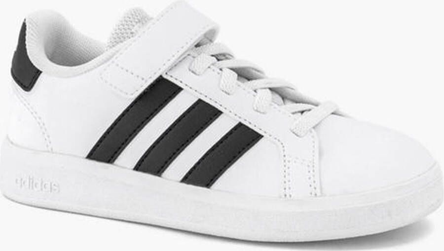 adidas Sportswear Grand Court Schoenen met Elastische Veters en Klittenband Kinderen Wit