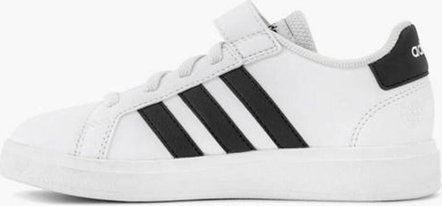 adidas Sportswear Grand Court Schoenen met Elastische Veters en Klittenband Kinderen Wit