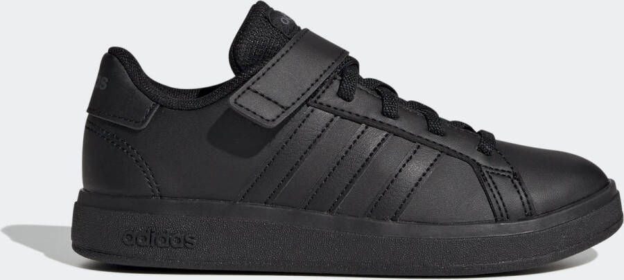 adidas Sportswear Grand Court Schoenen met Elastische Veters en Klittenband Kinderen Zwart