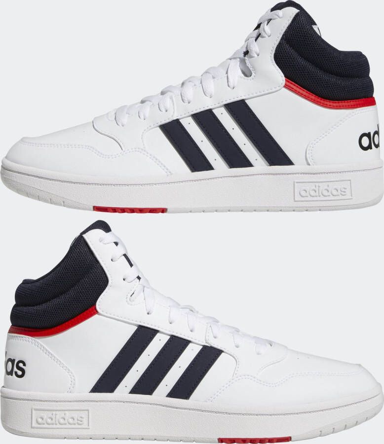 Adidas Sportswear Hoops 3.0 Mid Classic Vintage Schoenen Unisex Wit - Foto 11