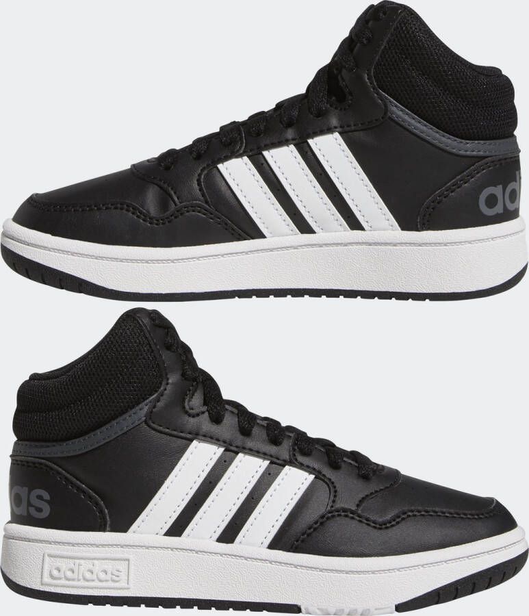 adidas Sportswear Hoops Mid Schoenen Kinderen Zwart