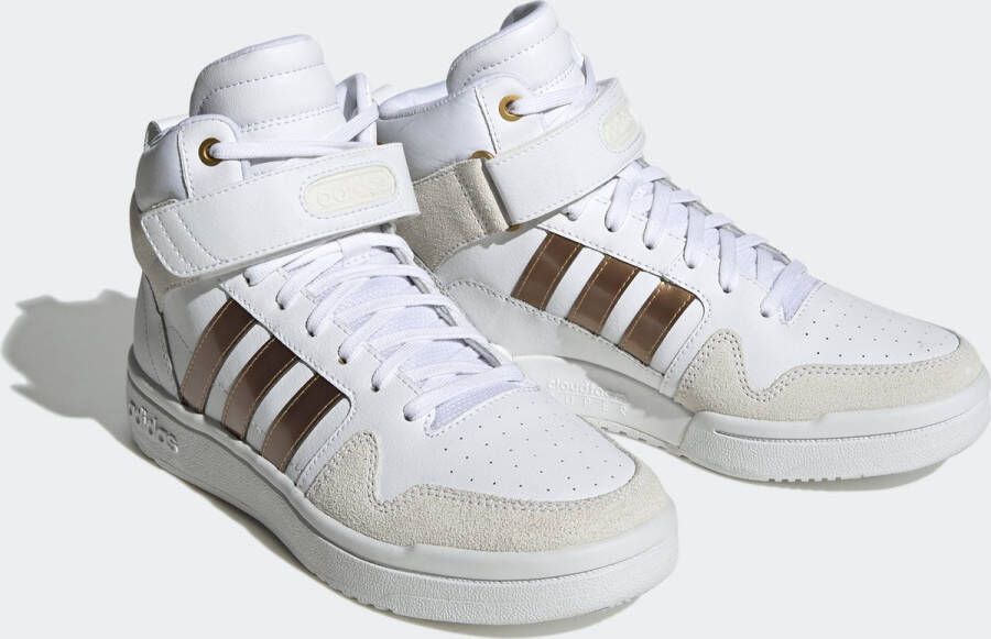 adidas Sportswear Postmove Mid Cloudfoam Super Lifestyle Basketball Classic Schoenen Dames Wit