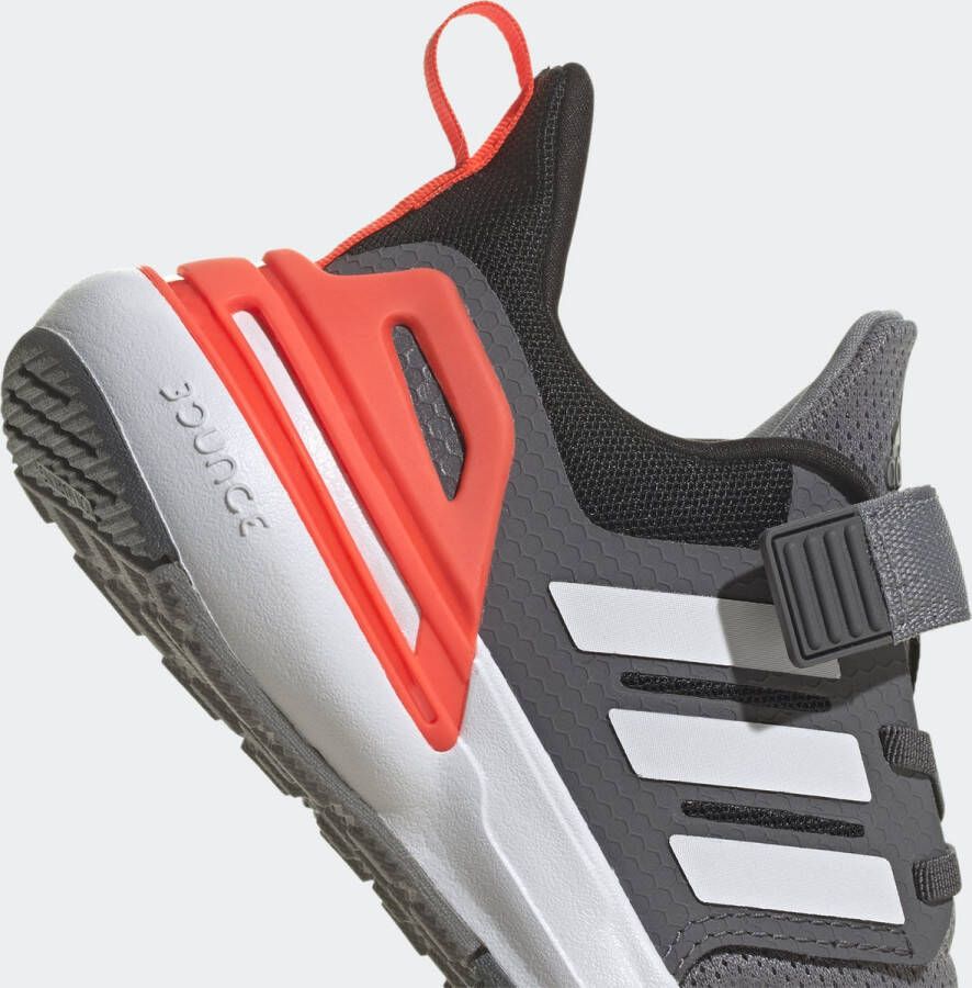 adidas Sportswear RapidaSport Bounce Schoenen met Elastische Veters en Klittenband Kinderen Grijs