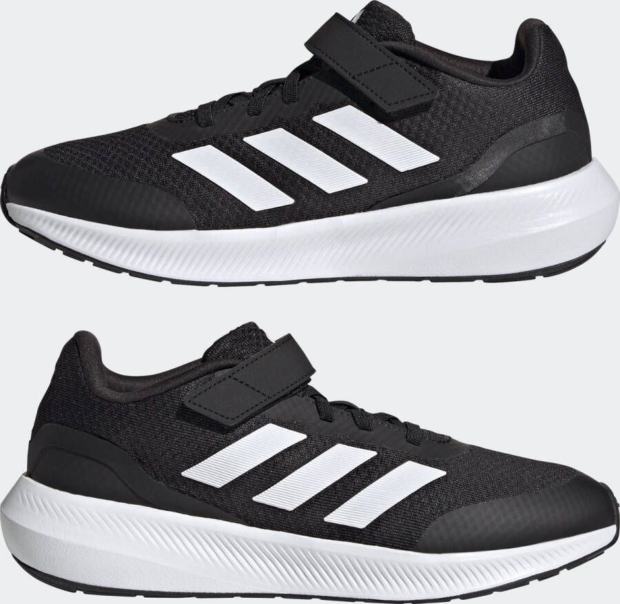 adidas Sportswear RunFalcon 3.0 Schoenen met Elastische Veters en Klittenband Kinderen Zwart