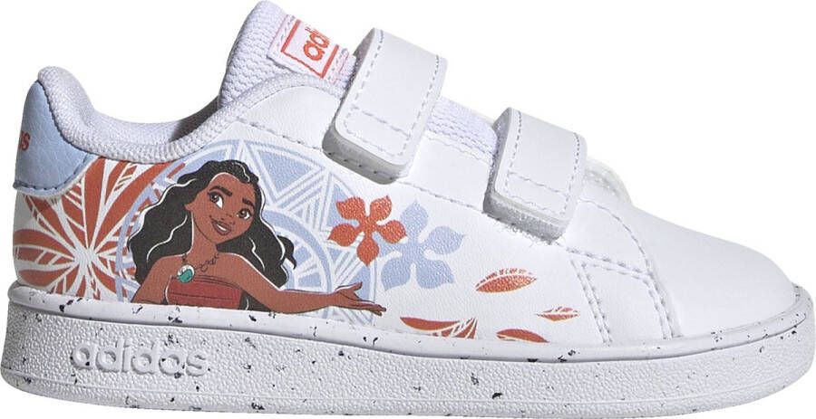 adidas Sportswear x Disney Advantage Moana Schoenen met Klittenband Kinderen Wit