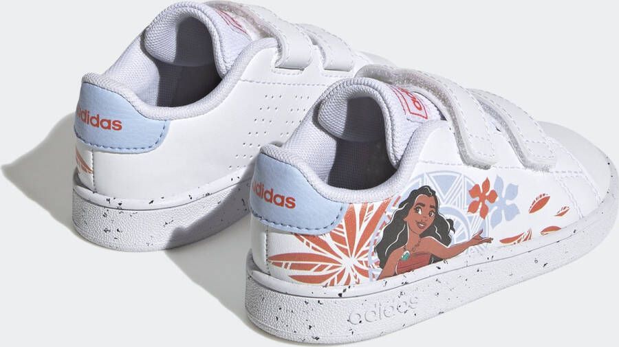 adidas Sportswear x Disney Advantage Moana Schoenen met Klittenband Kinderen Wit