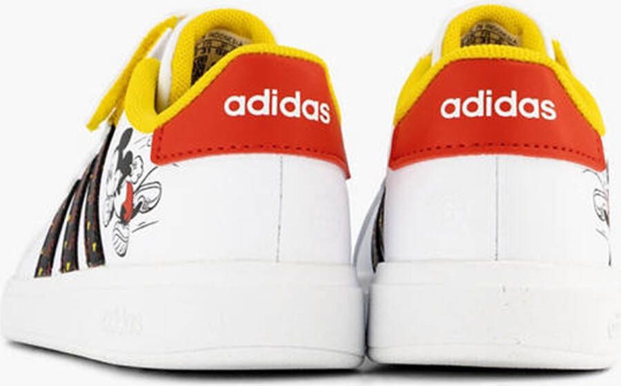 adidas Sportswear x Disney Grand Court Mickey Schoenen met Klittenband Kinderen Wit