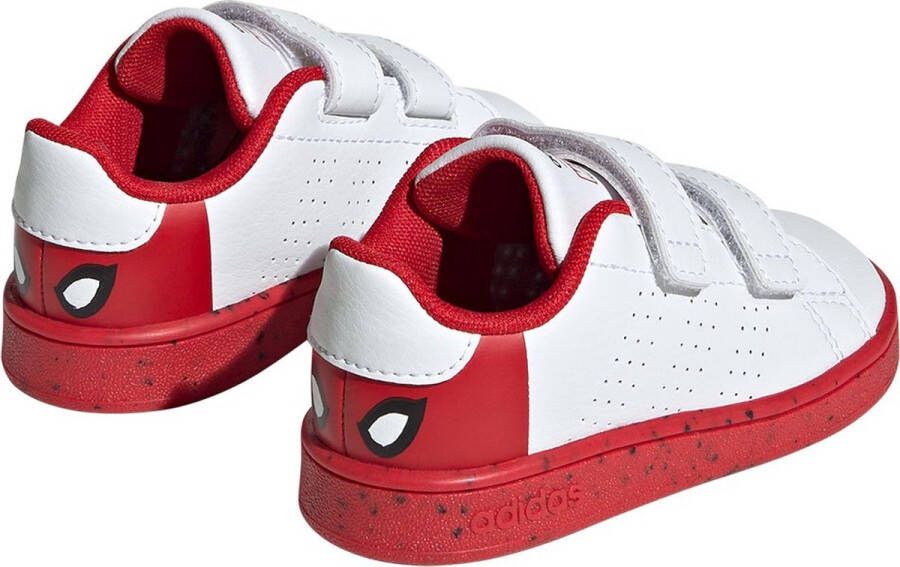 adidas Sportswear x Marvel Advantage Spider-Man Schoenen met Klittenband Kinderen Wit