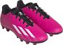 Adidas Perfor ce X Speedportal.4 flexible ground voetbalschoenen fuchsia wit zwart - Thumbnail 10