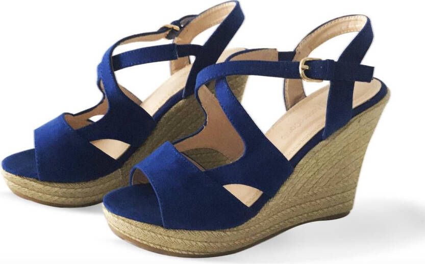 ADRIANA CARRILLO Sandalen op Sleehak Esperanza Dames YD-HY-607 BLUE