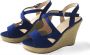 ADRIANA CARRILLO Sandalen op Sleehak Esperanza Dames YD-HY-607 BLUE - Thumbnail 4