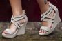 ADRIANA CARRILLO Sandalen op Sleehak Sonrisa Dames YD-9988-9 BEIGE - Thumbnail 2