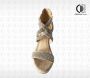 ADRIANA CARRILLO Sandalen op Sleehak Sonrisa Dames YD-9988-9 BEIGE - Thumbnail 6